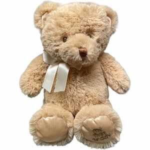 Gund My First Teddy Plush Stuffed Animal Baby Soft Cuddle Buddy Tan 10 inch